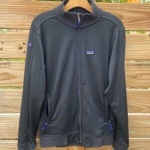 Men's Medium Black Patagonia Full Zip Track Jacket